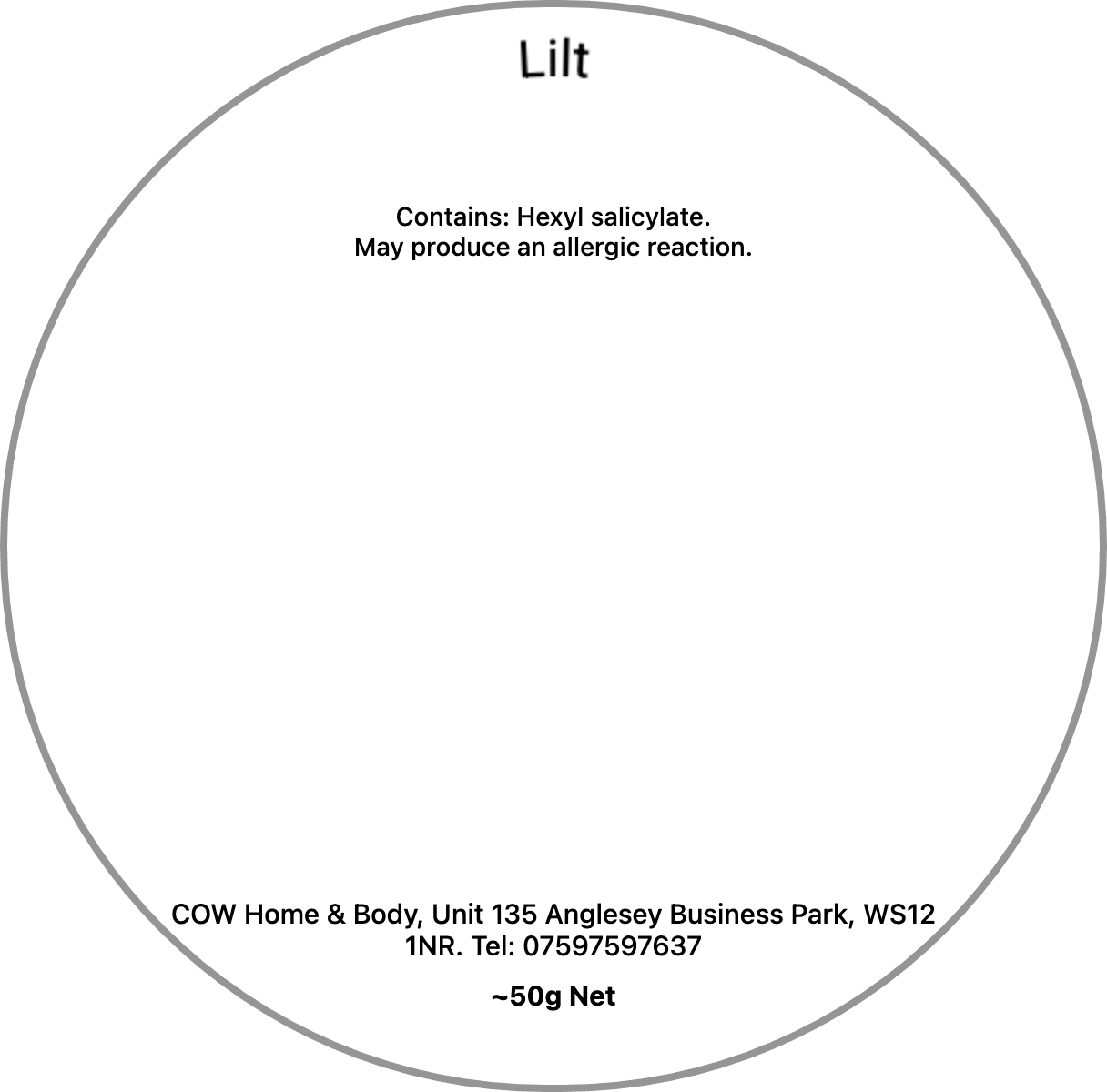 Lilt - Wax - COW Home & Body