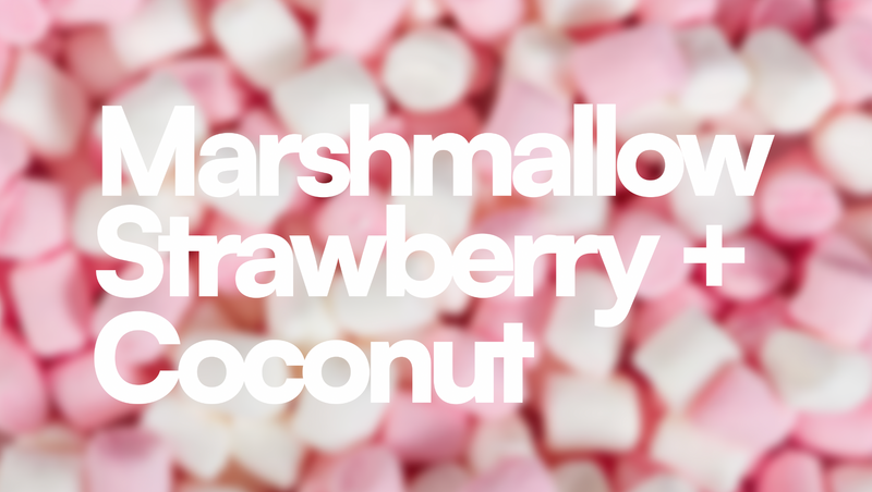Marshmallow, Strawberry + Coconut