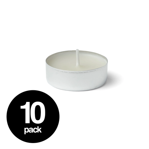 10pk Unscented Tealight (3hr Burn) image 0