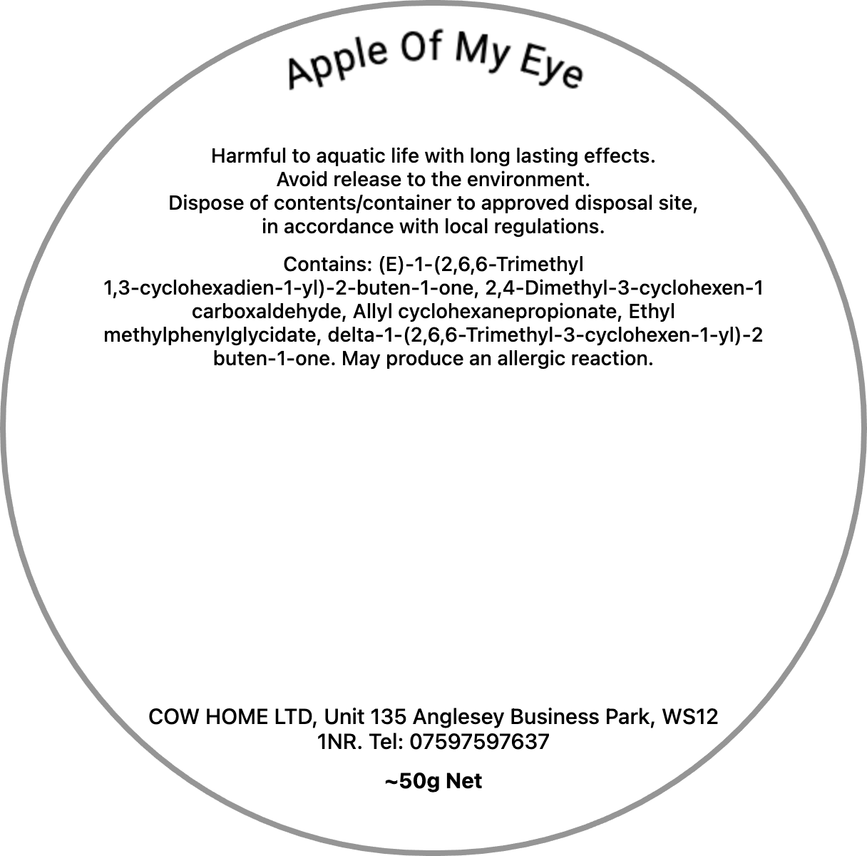 Apple Of My Eye - Wax - COW Home & Body
