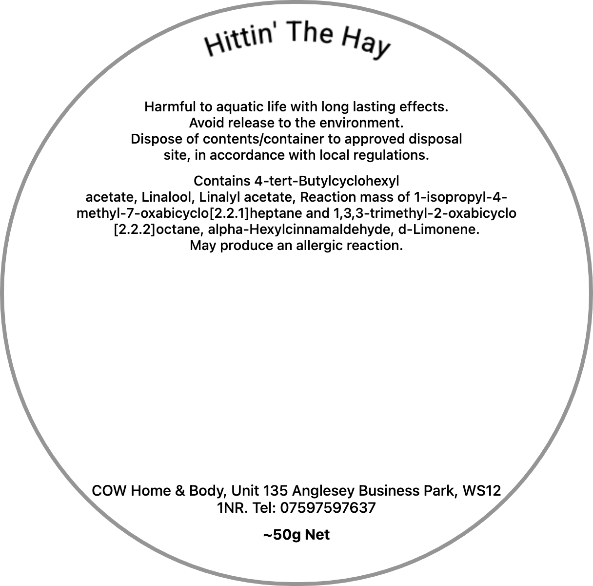 Hittin' The Hay - Wax - COW Home & Body