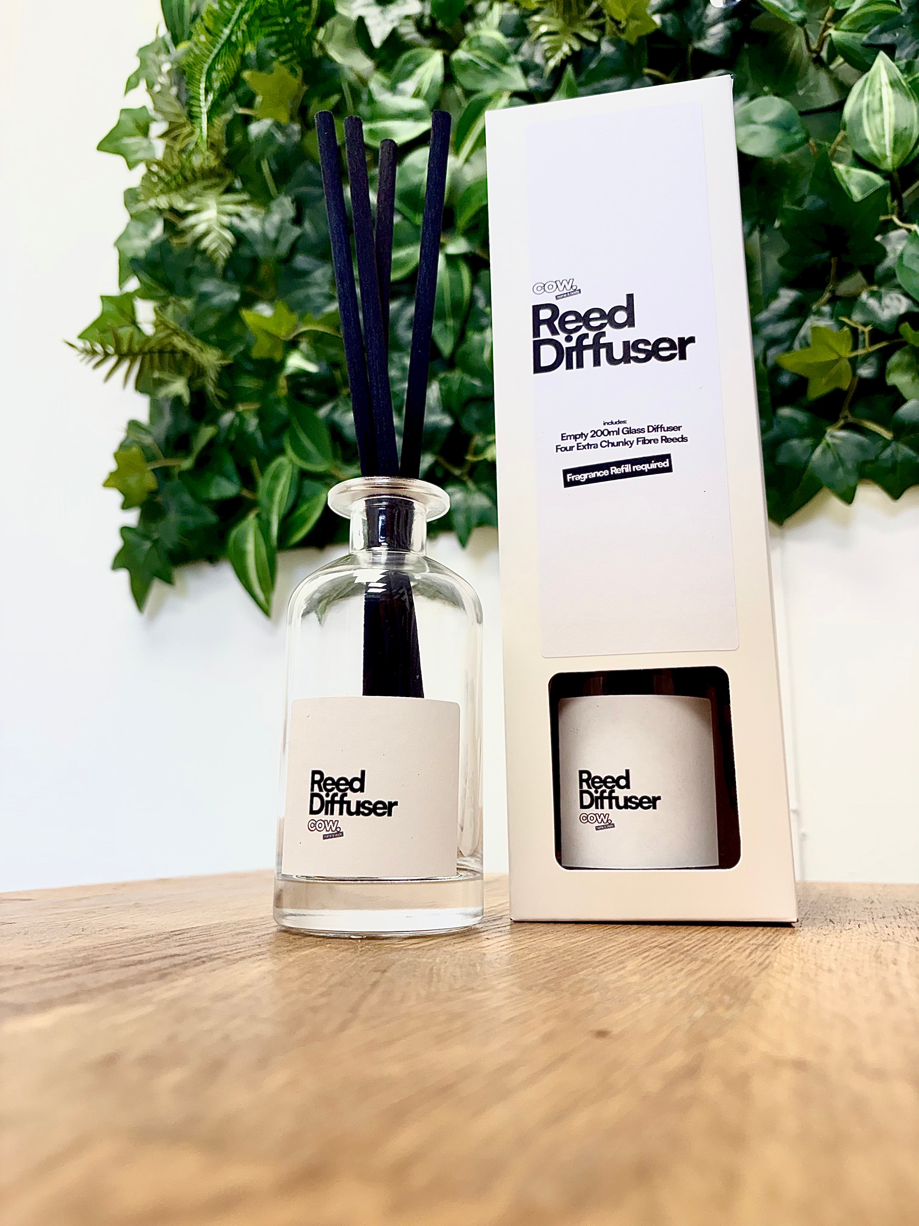 200ml Clear Glass Diffuser with Chunky Premium Reeds