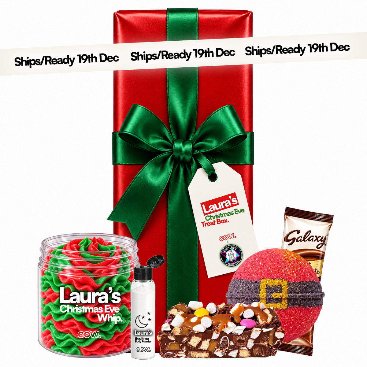 PERSONALISED Christmas Eve Treatbox in collab with Aunty Lane’s Rocky Road!