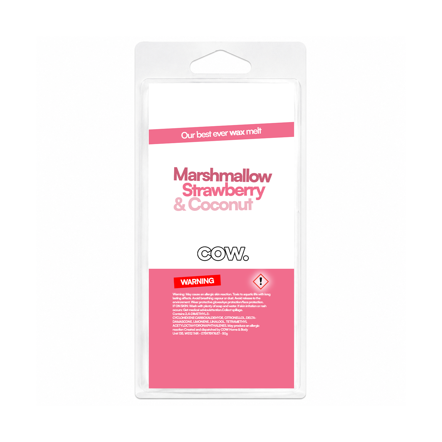 Marshmallow, Strawberry & Coconut - Wax