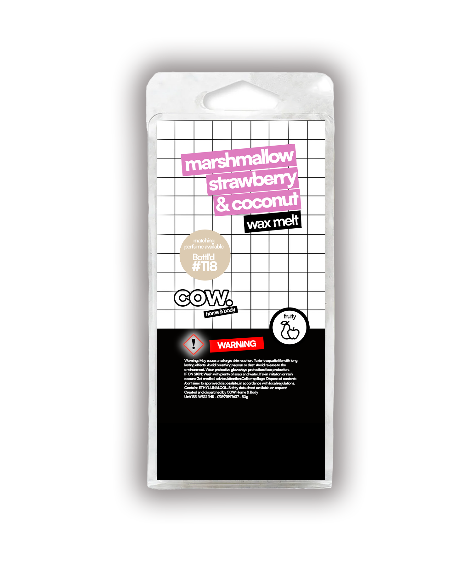 Marshmallow, Strawberry & Coconut - Wax