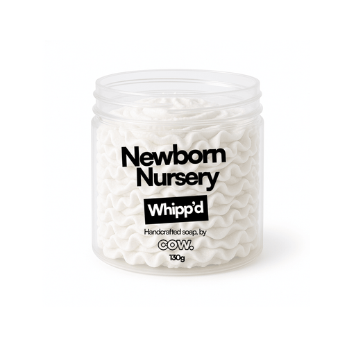 Newborn Nursery Baby Powder Talc Whipped Soap | COW Home & Body