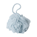 White bath pouf with a handle | COW Home & Body