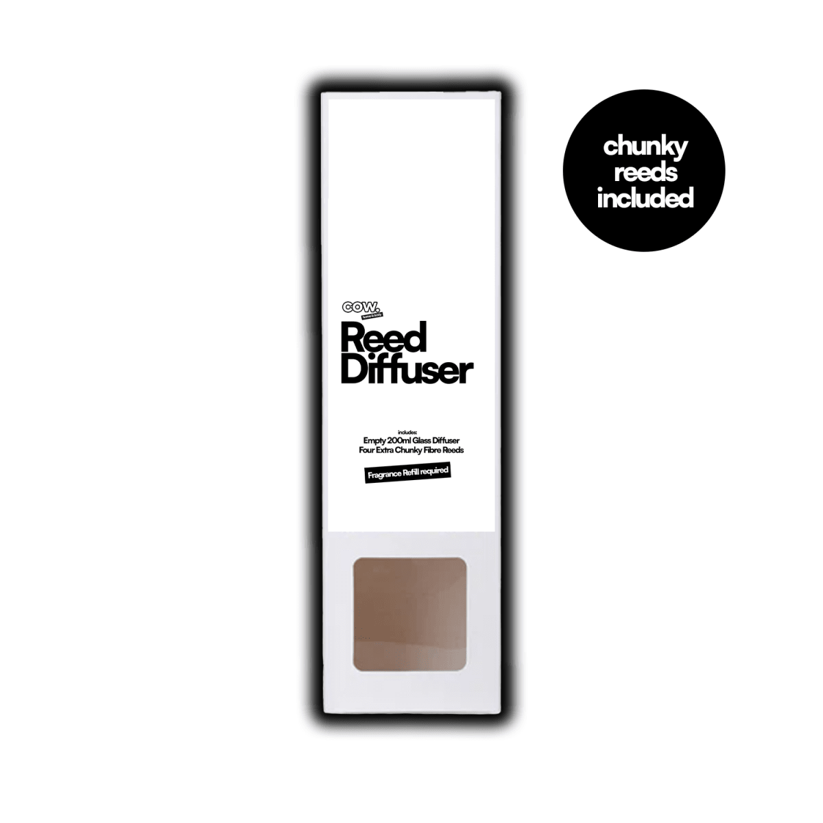 200ml Clear Glass Diffuser with Chunky Premium Reeds