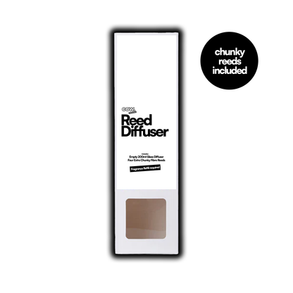 200ml Clear Glass Diffuser with Chunky Premium Reeds