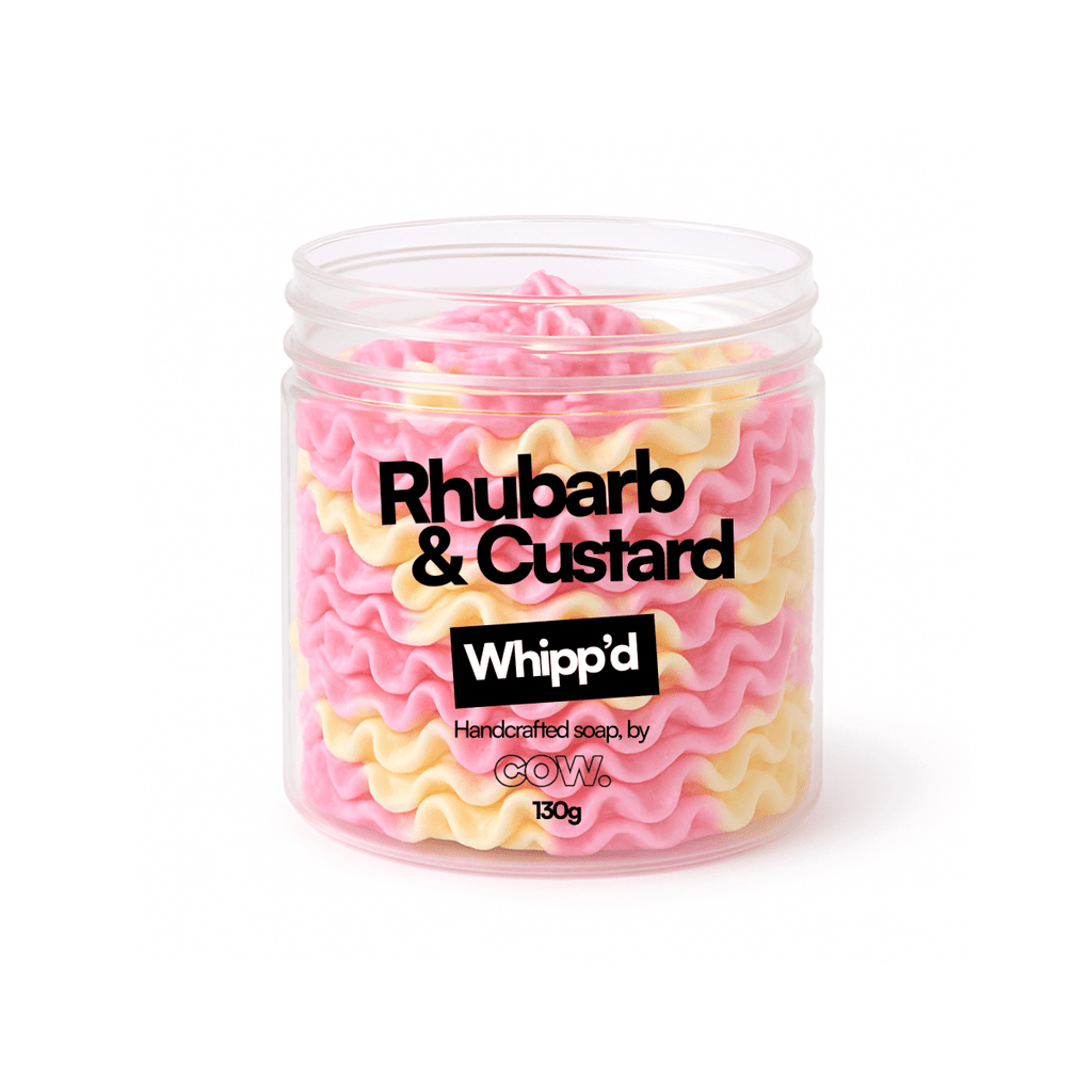 Rhubarb & Custard Whipped Soap | COW Home & Body